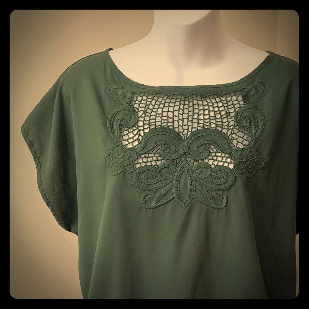 Olive green blouse